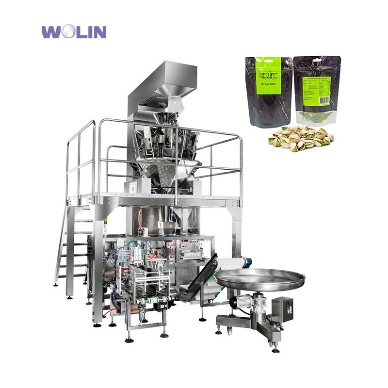 Nuts Snack Zipper Pouch Doypack Packing Machine packing set